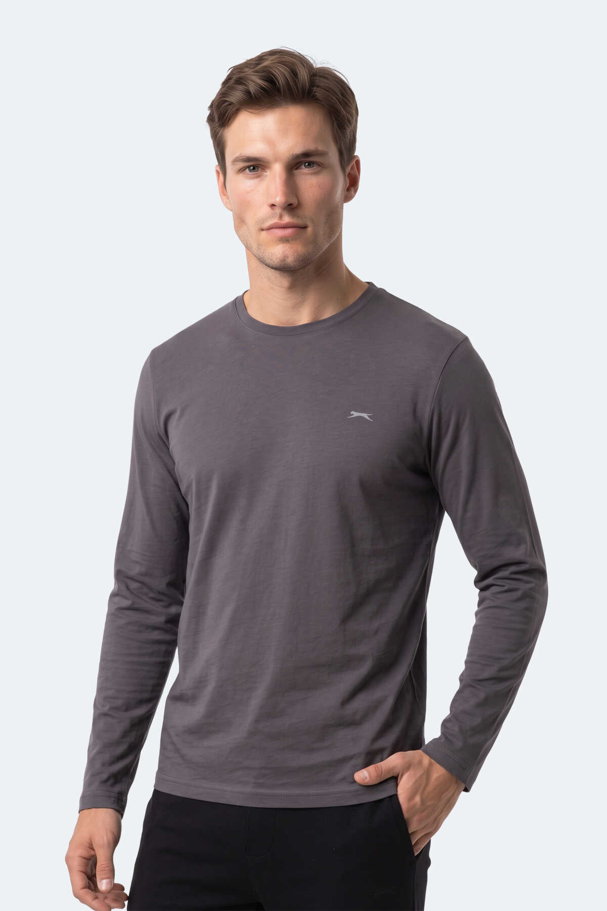 Slazenger OZZIE I Erkek Kahve Tişört - 3