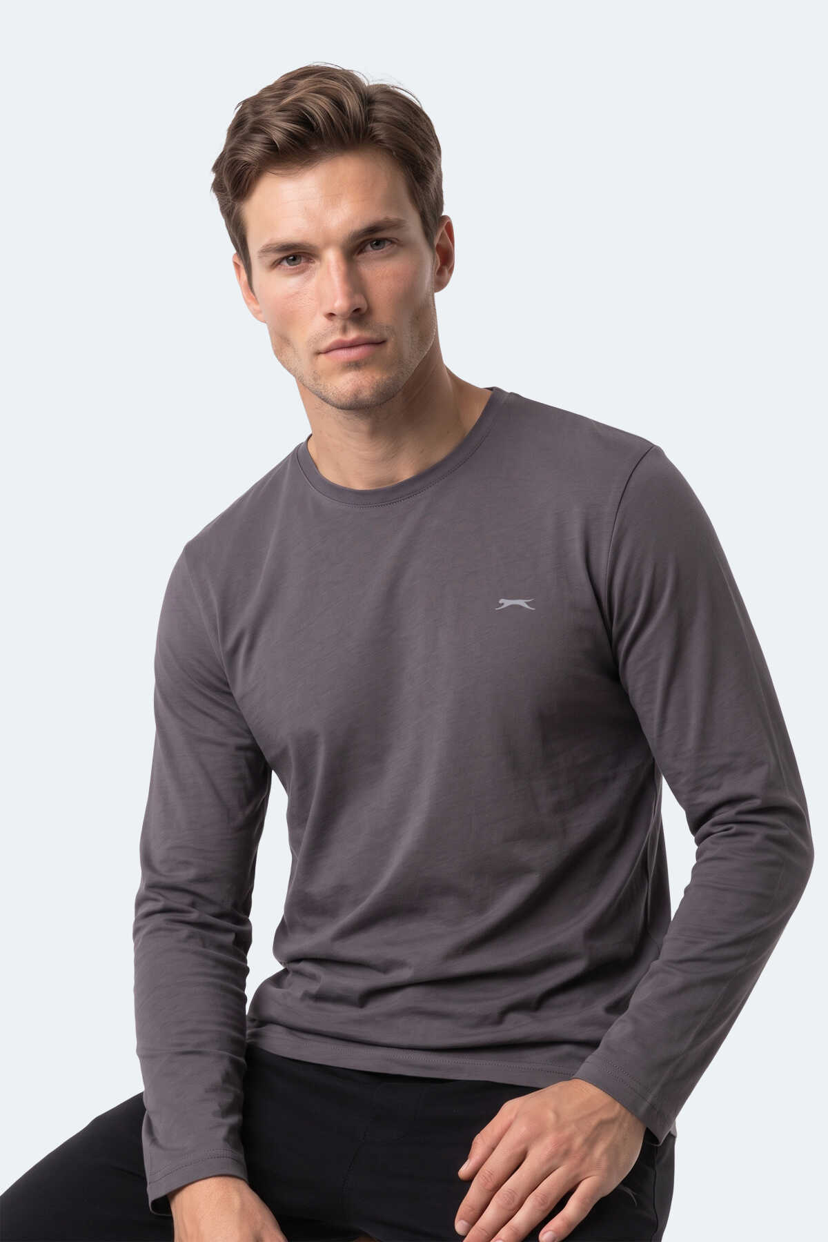 Slazenger OZZIE I Erkek Kahve Tişört - 4