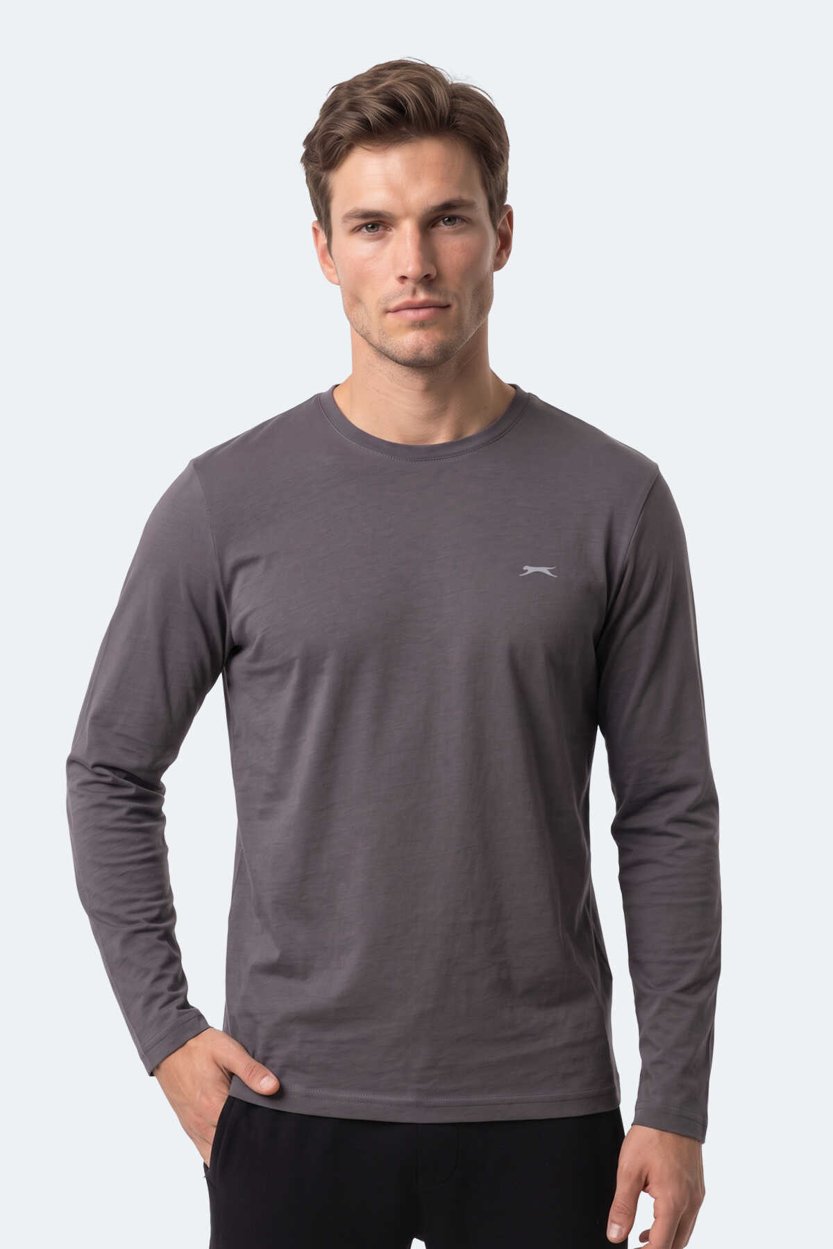 Slazenger OZZIE I Erkek Kahve Tişört - 5