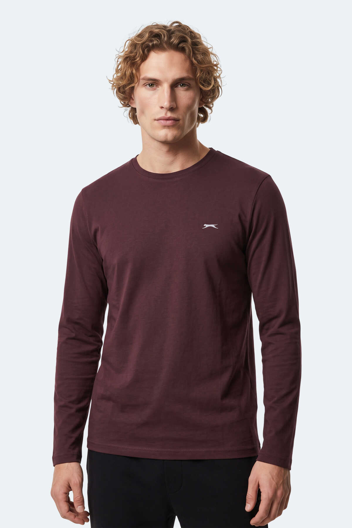 Slazenger OZZIE I Erkek Mürdüm Tişört (1)
