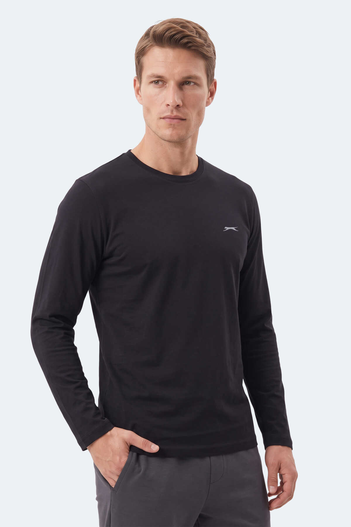 Slazenger OZZIE I Erkek Siyah Tişört - 3