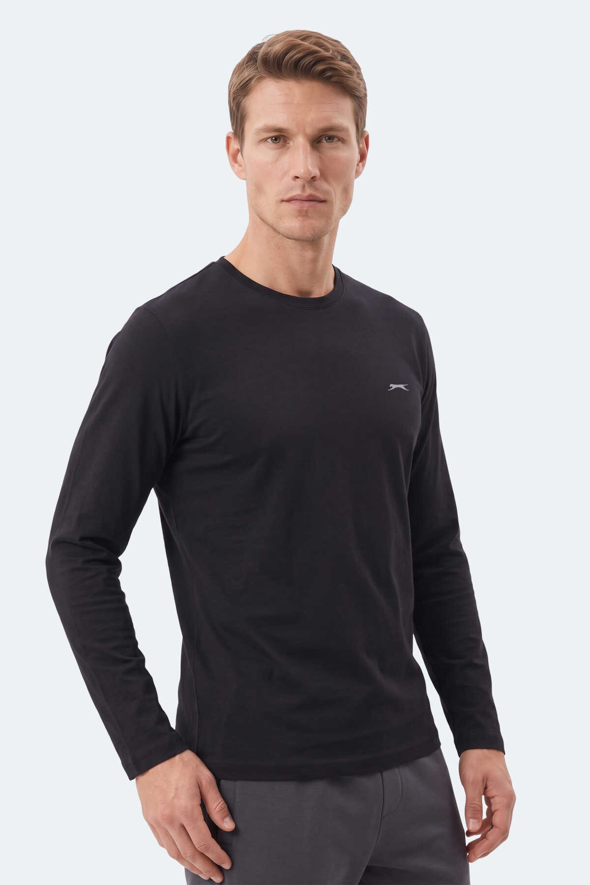 Slazenger OZZIE I Erkek Siyah Tişört - 4