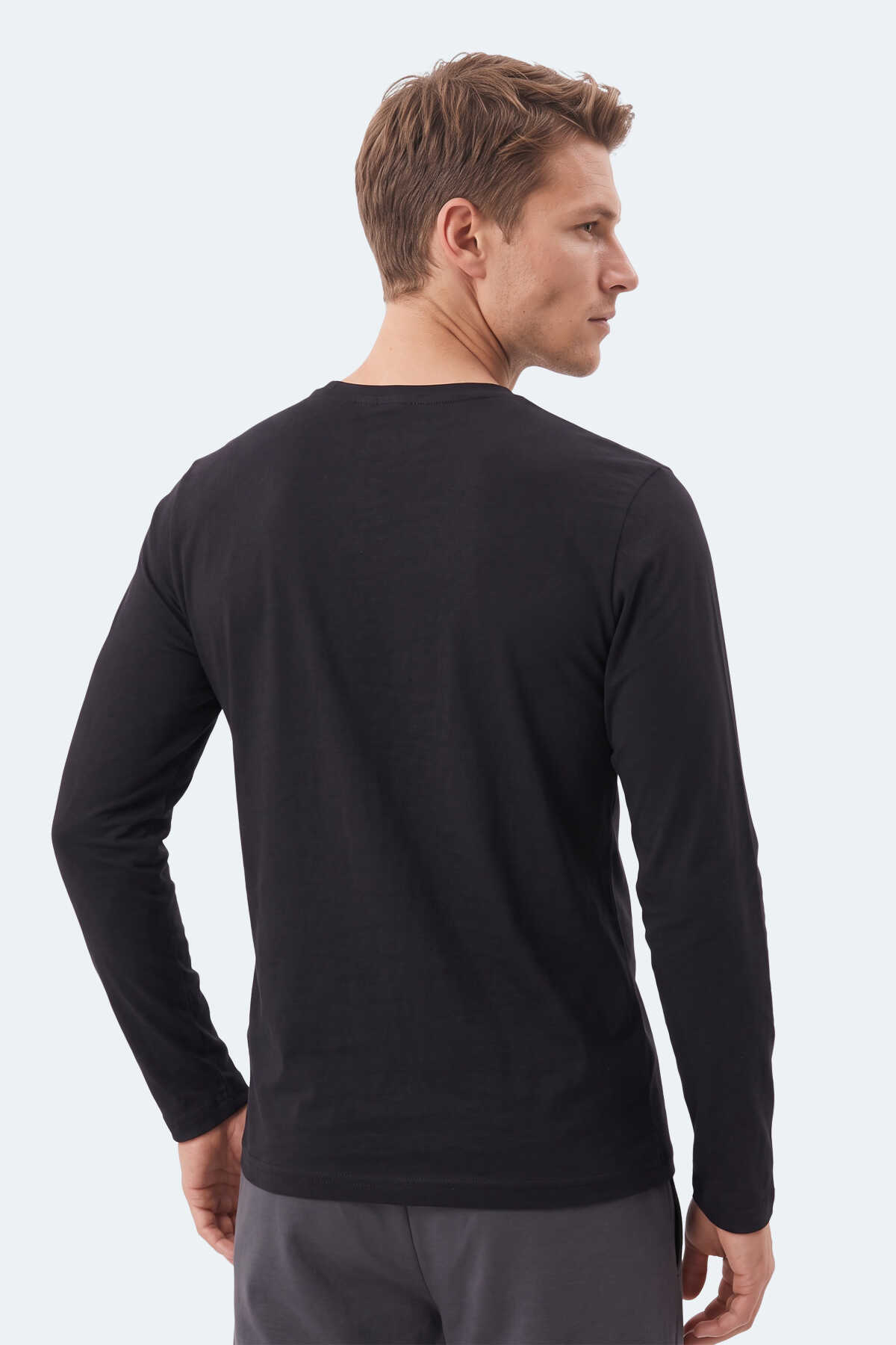 Slazenger OZZIE I Erkek Siyah Tişört - 5