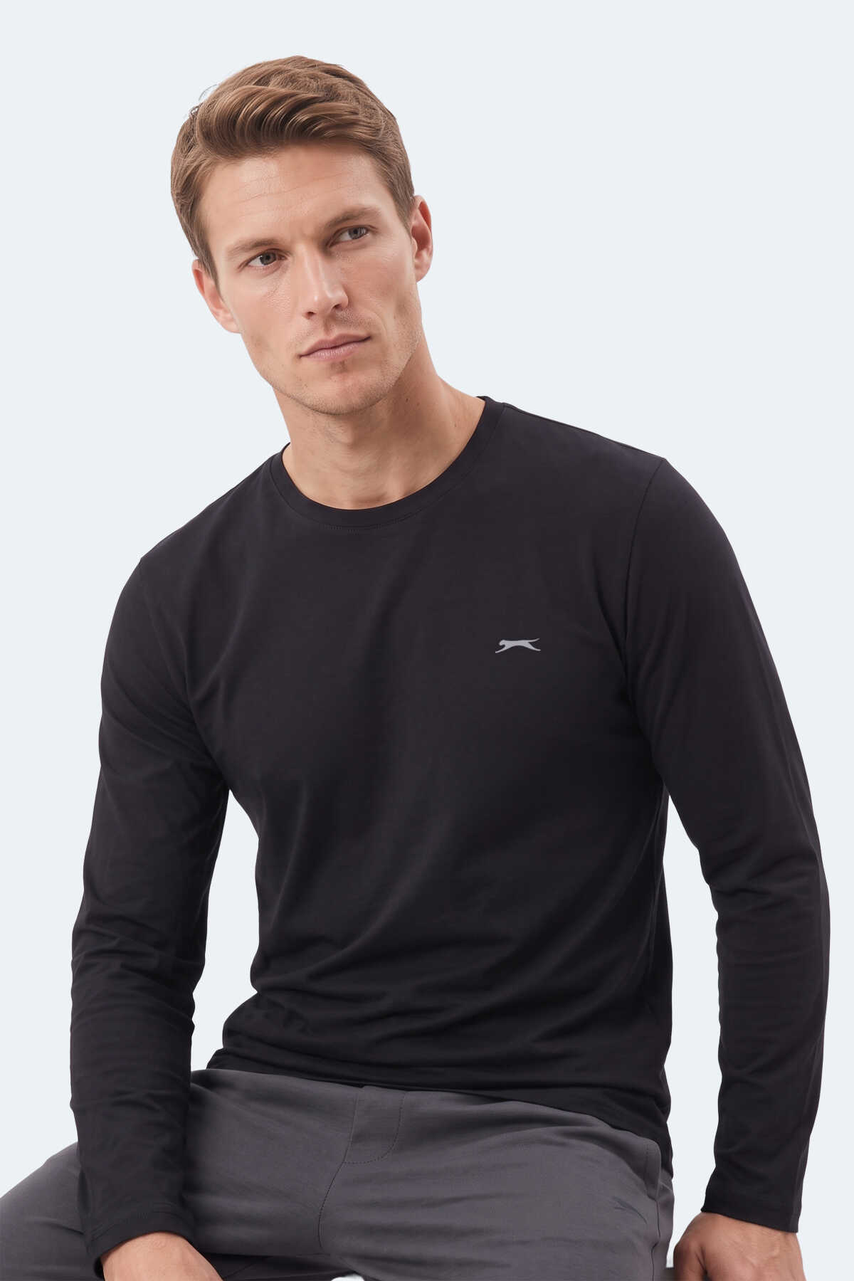 Slazenger OZZIE I Erkek Siyah Tişört - 6