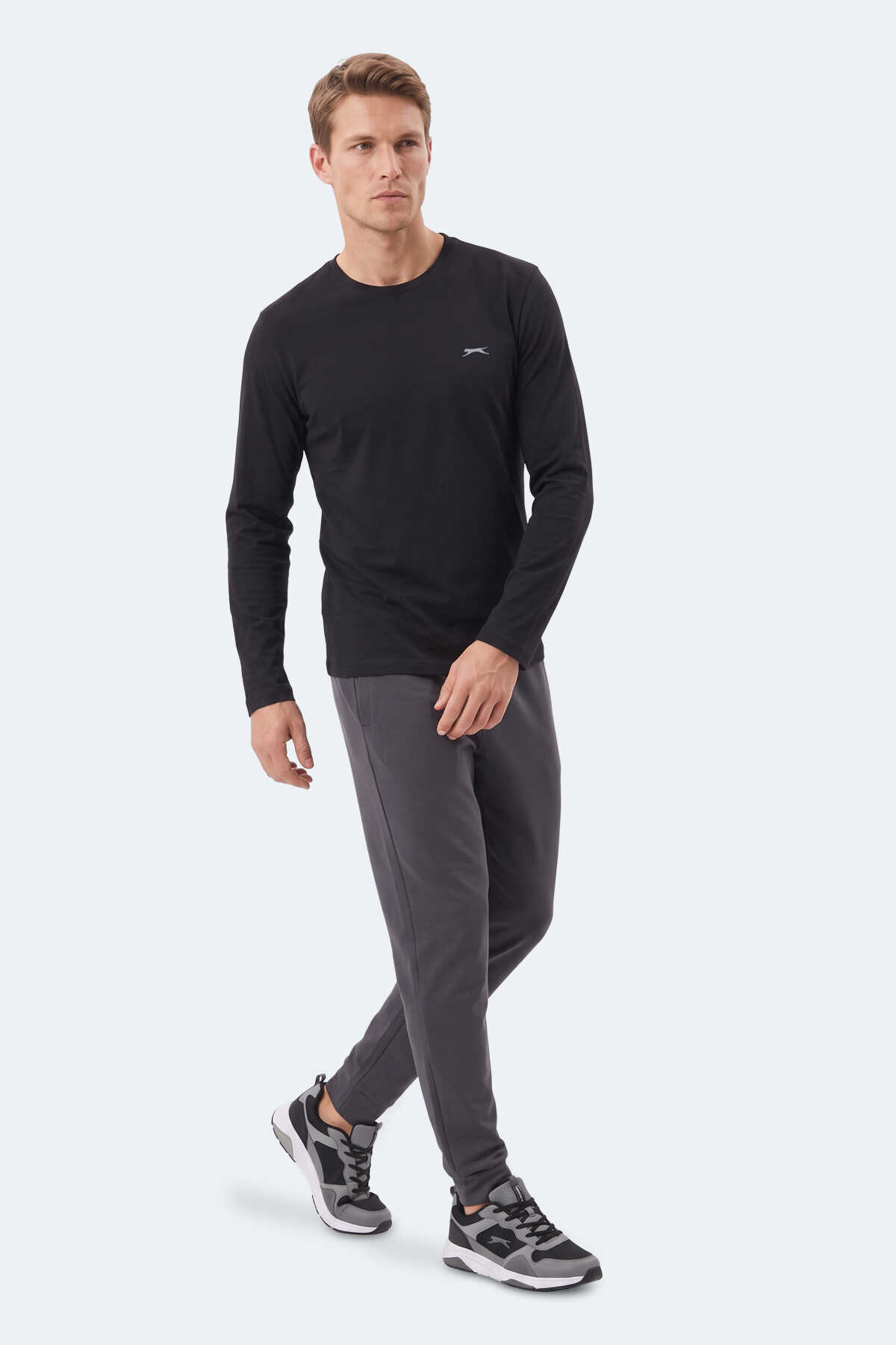 Slazenger OZZIE I Erkek Siyah Tişört - 7