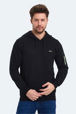 Slazenger - Slazenger OZZY IN Erkek Kanguru Cepli Kapüşonlu Siyah Sweatshırt Slazenger - Slazenger OZZY IN Erkek Kanguru Cepli Kapüşonlu Siyah Sweatshırt