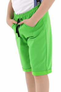 Slazenger - Slazenger PAGE IN Erkek Çocuk Cepli Sarı Şort