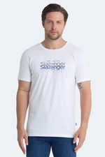 Slazenger - Slazenger PALLU I Erkek Beyaz Tişört
