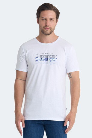 Slazenger PALLU I Erkek Beyaz Tişört
