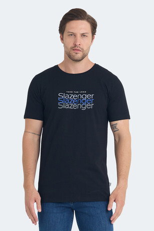 Slazenger PALLU I Erkek Siyah Tişört