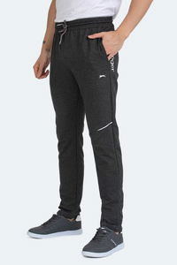 Slazenger - Slazenger PAPA I Erkek Cepli Koyu Gri Eşofman Altı