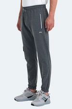 Slazenger - Slazenger PARI IN Erkek Cepli Dar Paça Koyu Gri Eşofman Altı