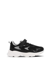 Slazenger - Slazenger PARIS Unisex Çocuk Cırt Cırtlı Siyah Sneaker