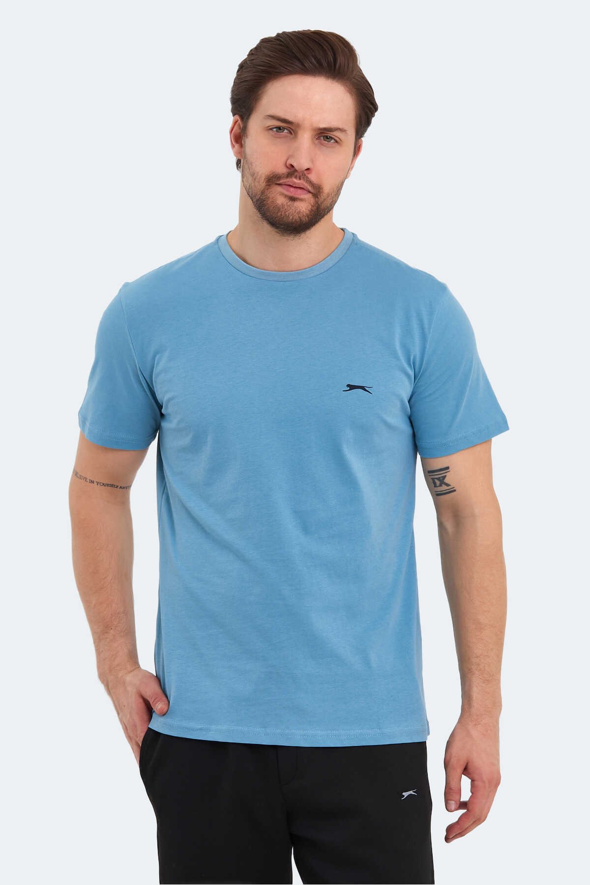 Slazenger - Slazenger PATKA Erkek T-Shirt Mavi