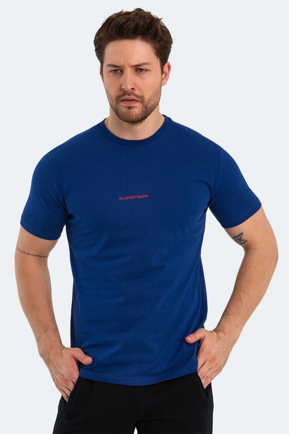 Slazenger - PATSY Erkek Kısa Kollu T-Shirt Indigo