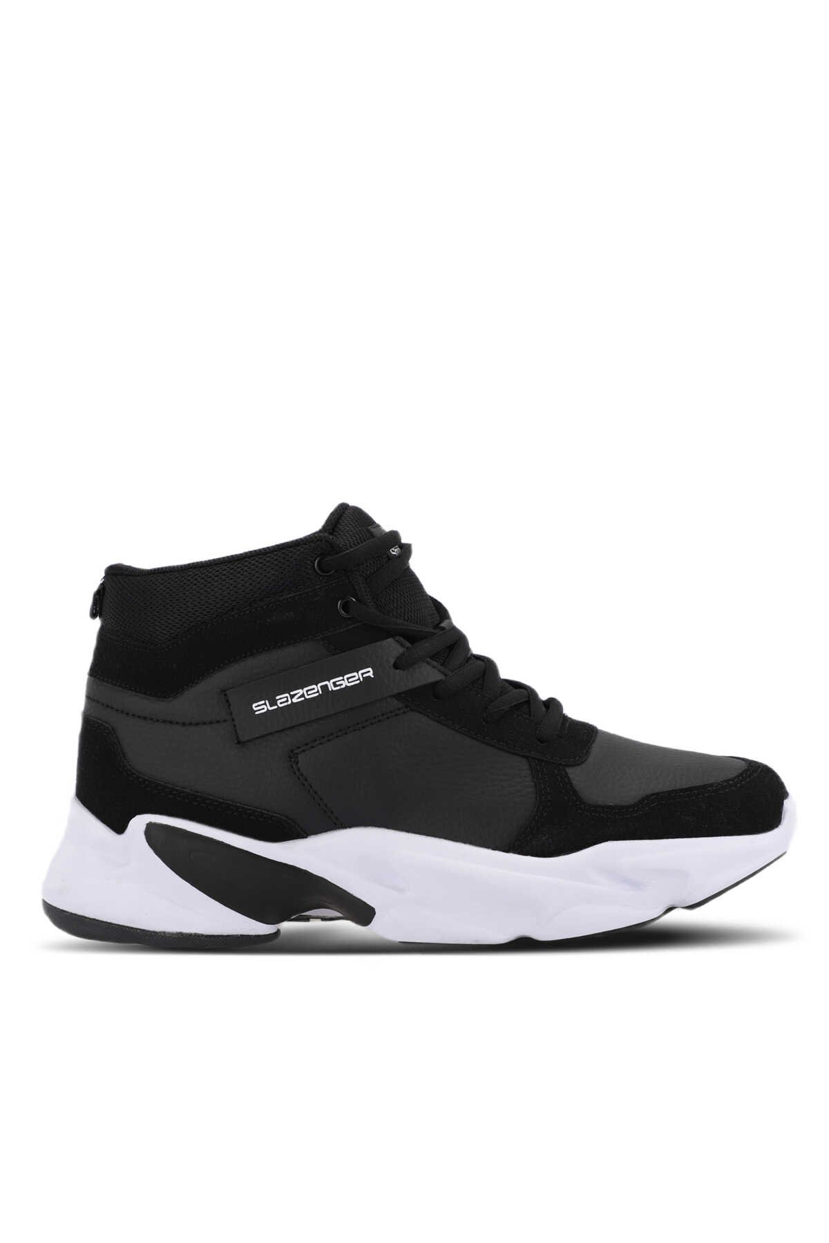Slazenger - Slazenger PATTERN Sneaker Erkek Ayakkabı Siyah / Beyaz