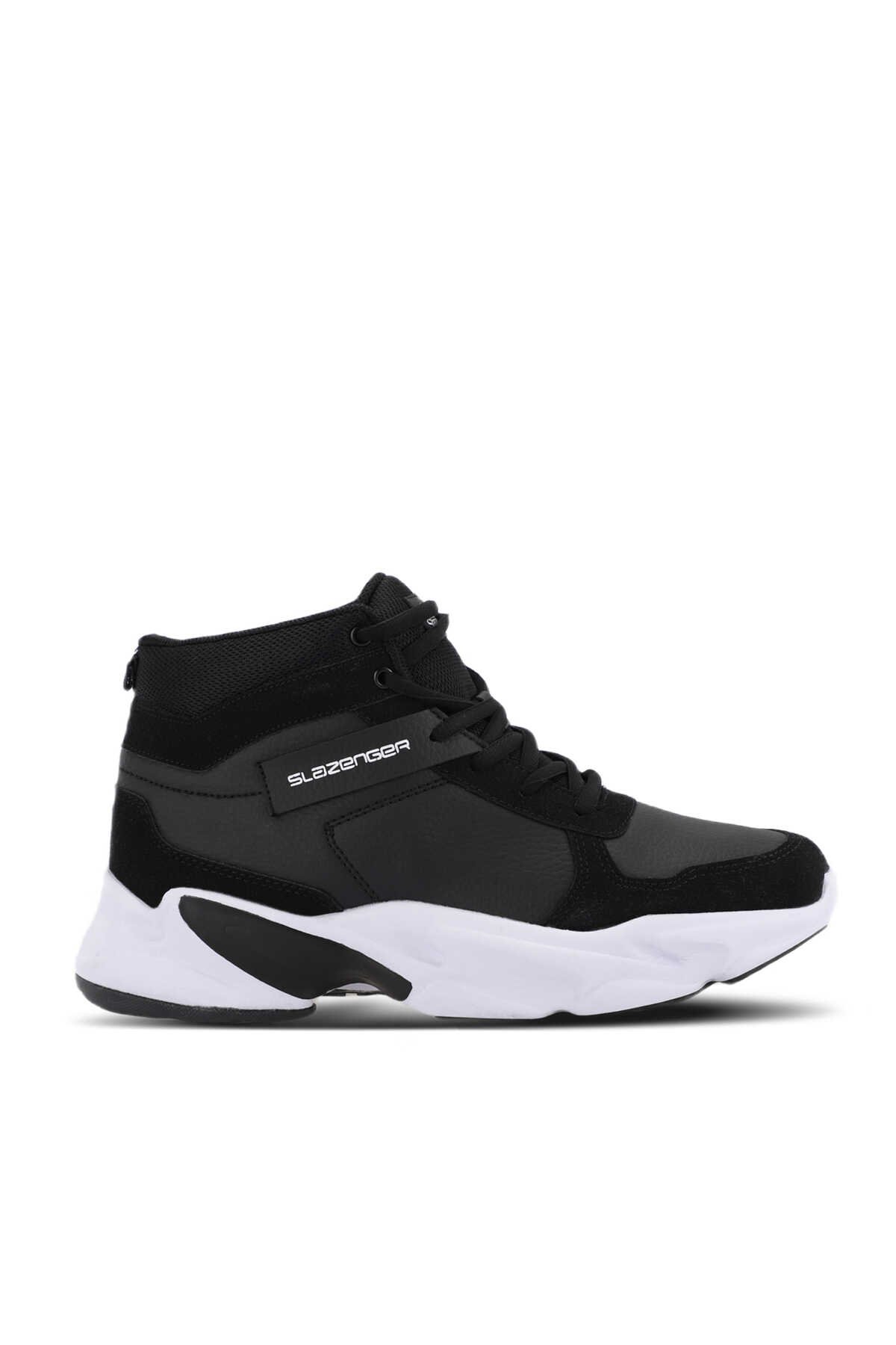 Slazenger - Slazenger PATTERN Sneaker Kadın Ayakkabı Siyah / Beyaz