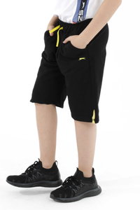 Slazenger - Slazenger PATTON Erkek Çocuk Cepli Siyah Şort