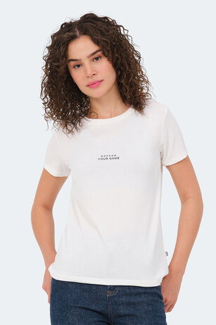 Slazenger PAYTONS Kadın  Ekru Tişört 