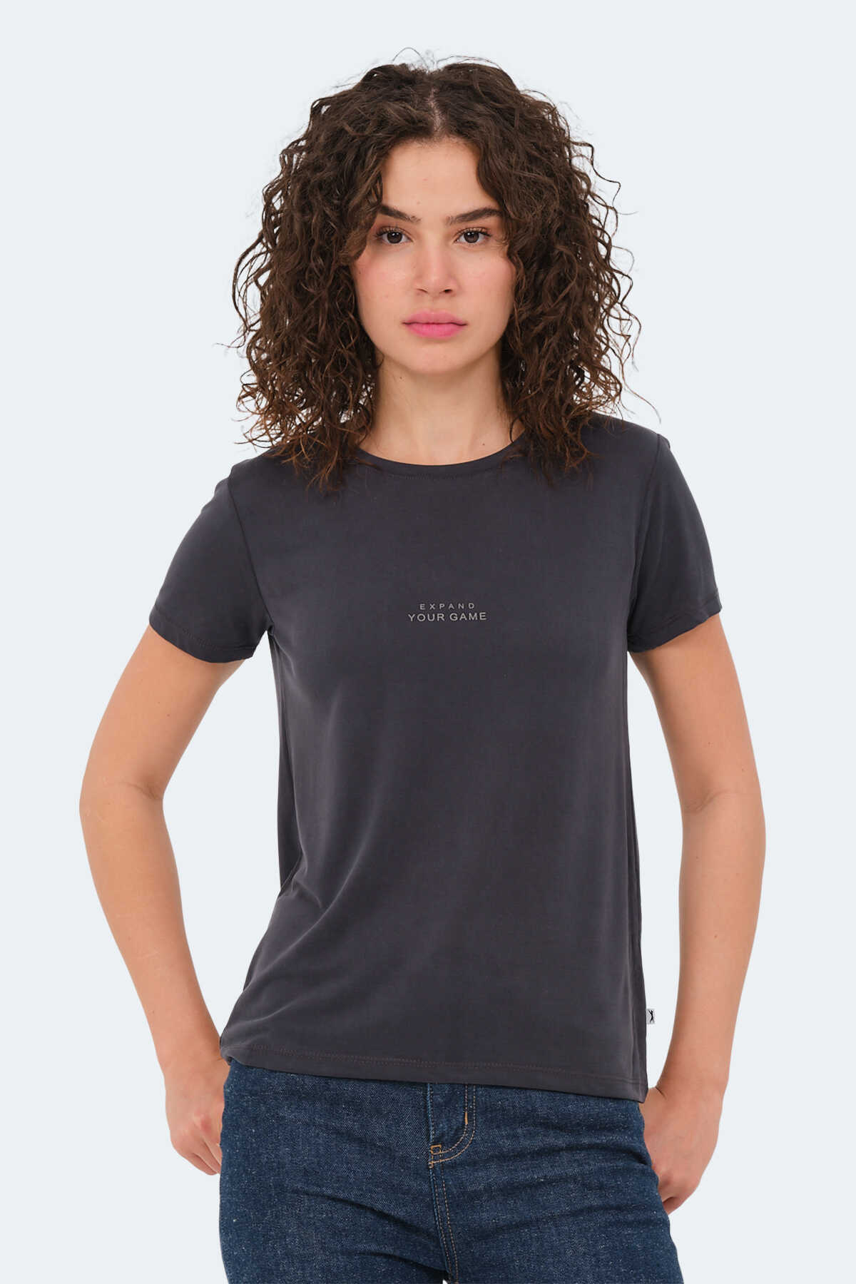 Slazenger - Slazenger PAYTONS Kadın Tişört Siyah
