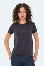 Slazenger - Slazenger PAYTONS Kadın Siyah Tişört Slazenger - Slazenger PAYTONS Kadın Siyah Tişört