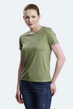 Slazenger - Slazenger PAYTONS Kadın Açık Yeşil Tişört Slazenger - Slazenger PAYTONS Kadın Açık Yeşil Tişört