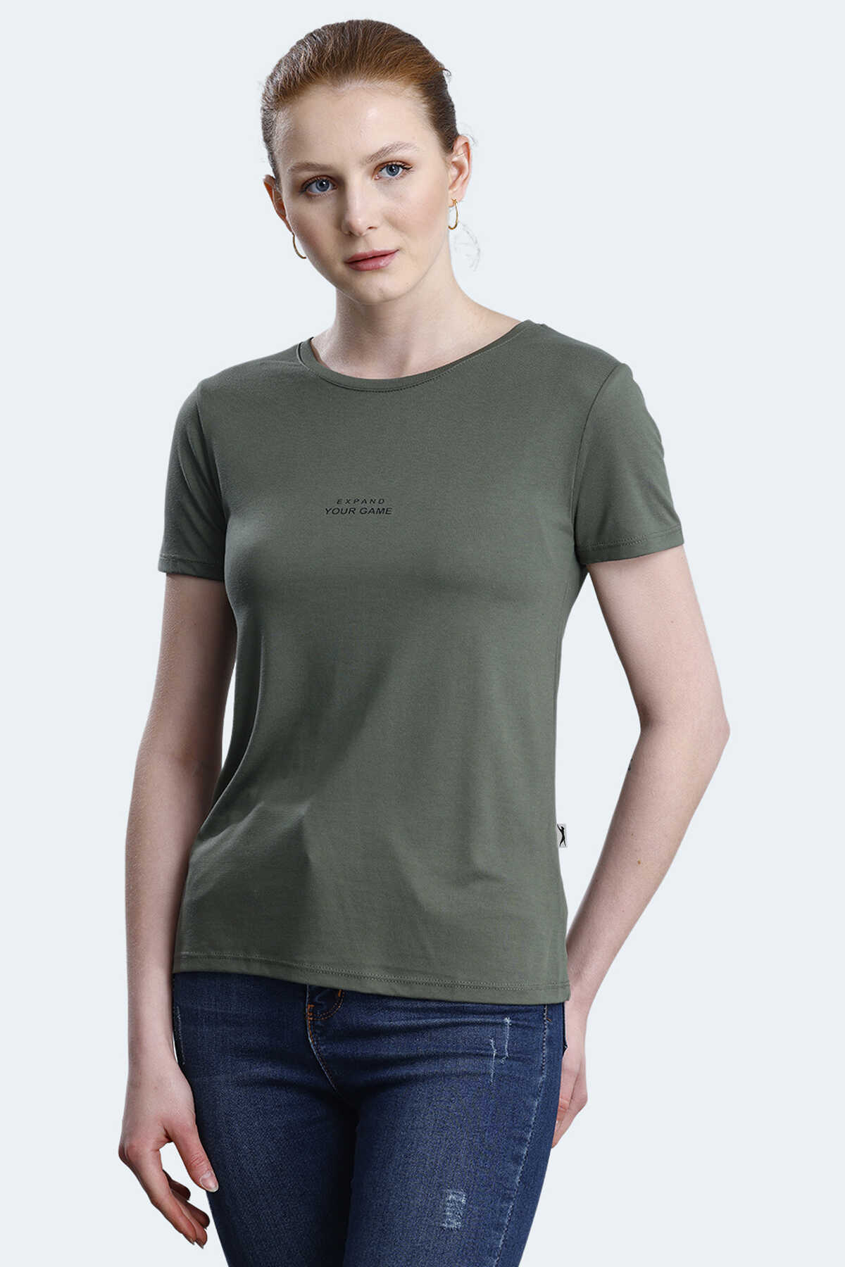 Slazenger - Slazenger PAYTONS Kadın Tişört Haki