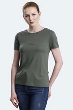 Slazenger - Slazenger PAYTONS Kadın Haki Tişört Slazenger - Slazenger PAYTONS Kadın Haki Tişört