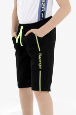 Slazenger - Slazenger PECE Erkek Çocuk Cepli Siyah Şort