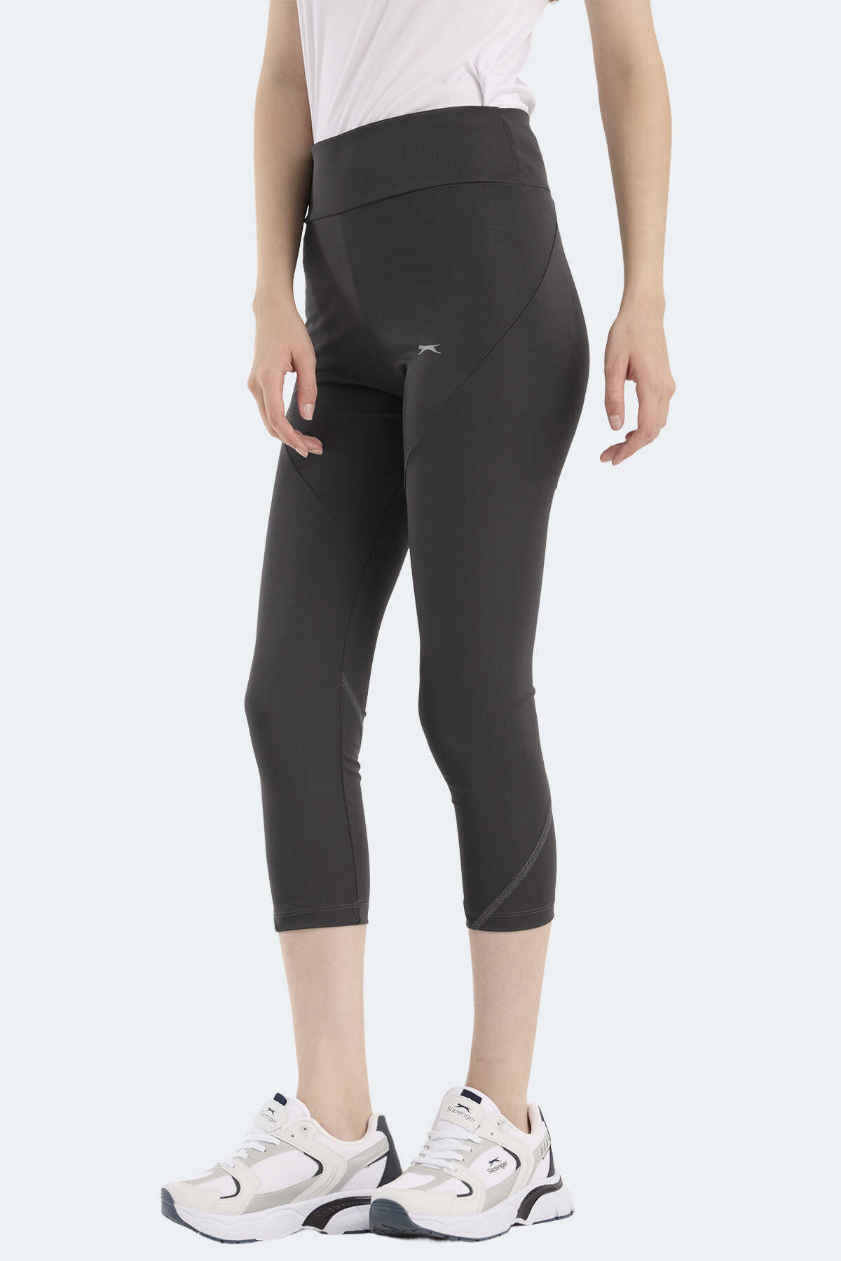 Slazenger - Slazenger PEREDURA IN Kadın Yüksek Bel Antrasit Tayt