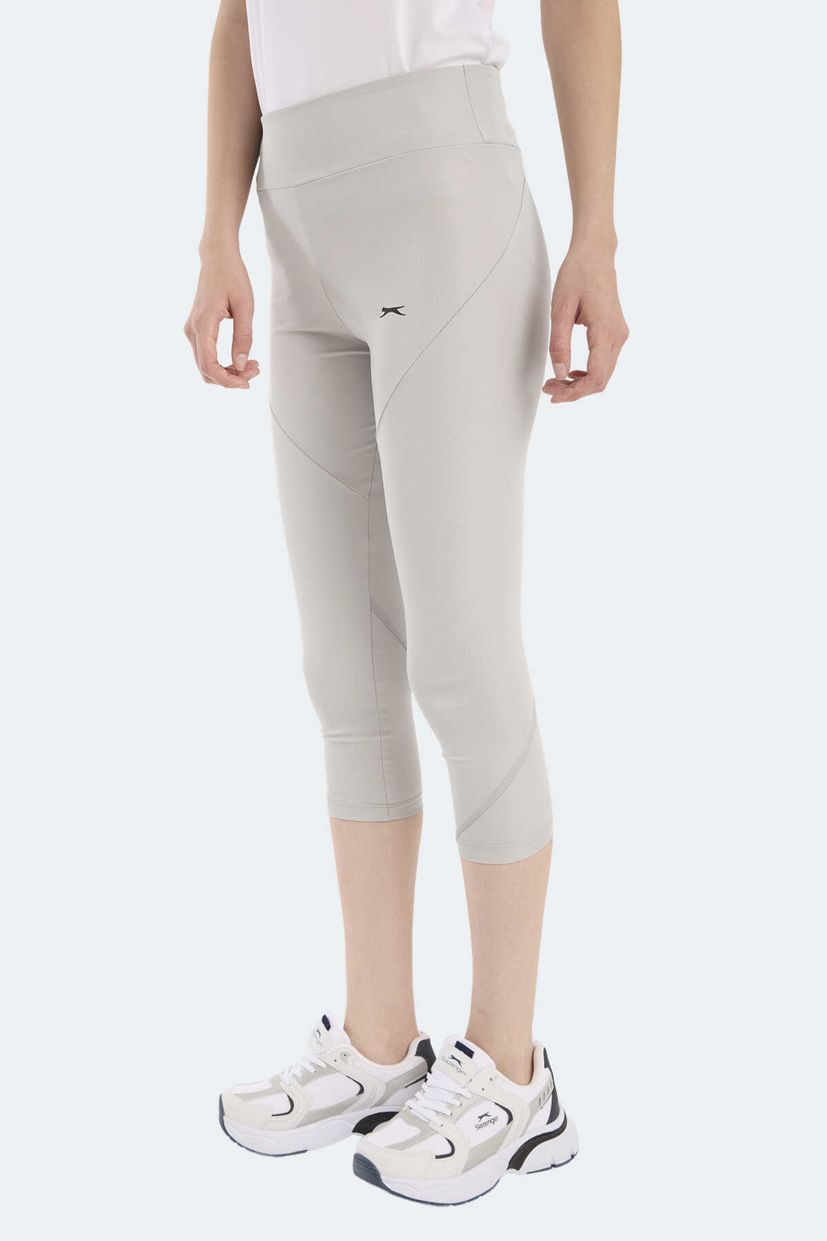 Slazenger - Slazenger PEREDURA IN Kadın Yüksek Bel Gri Tayt