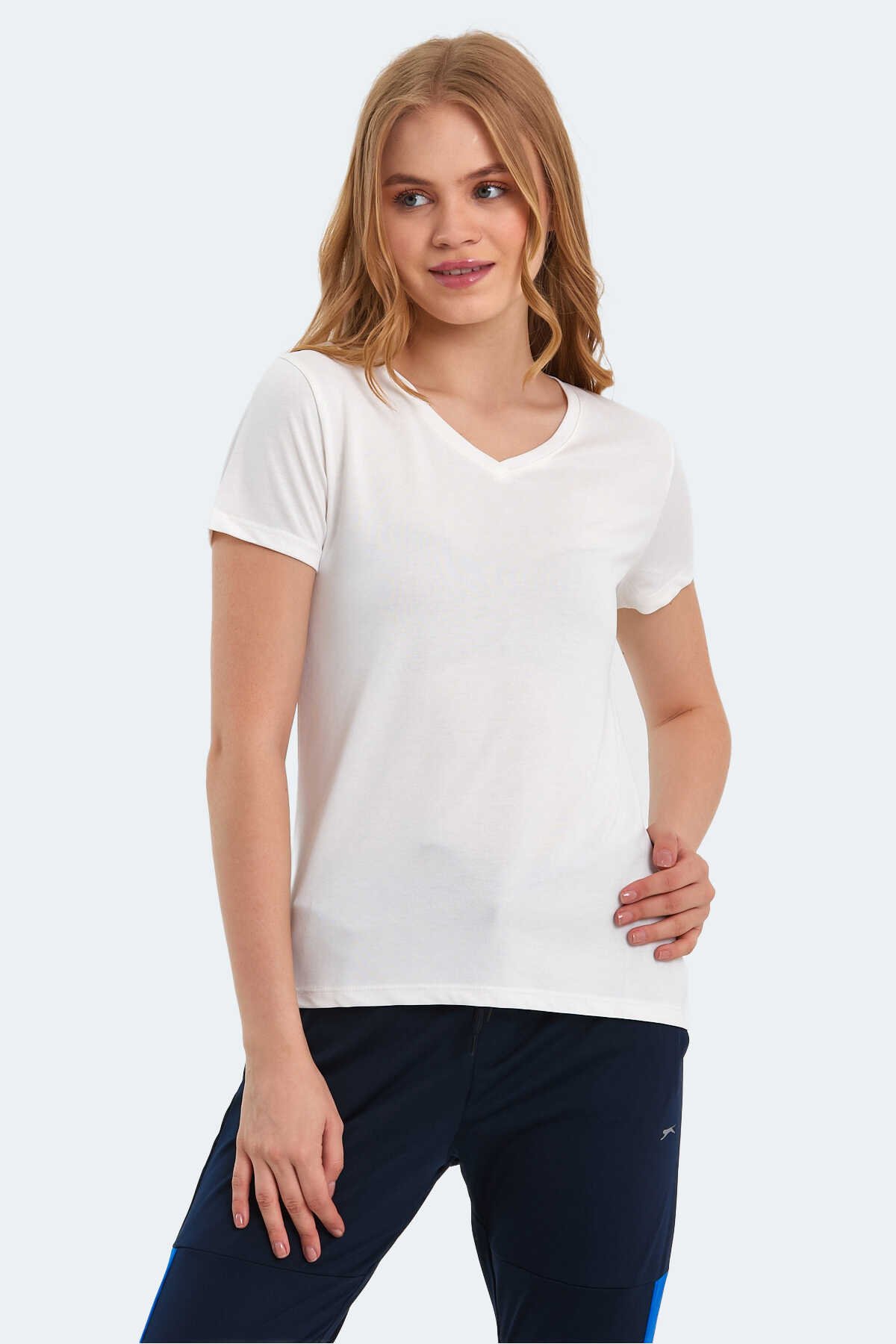 Slazenger - PERICAS Kadın T-Shirt Ekru