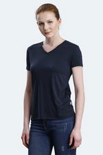 Slazenger - Slazenger PERICAS Kadın V Yaka Koyu Gri Tişört Slazenger - Slazenger PERICAS Kadın V Yaka Koyu Gri Tişört