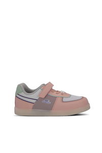 Slazenger - Slazenger PERLE Kız Çocuk Cırt Cırtlı Beyaz / Pembe Sneaker