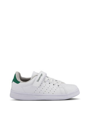 Slazenger PIANO I Unisex Çocuk Cırt Cırtlı Beyaz / Yeşil Günlük Spor Ayakkabısı 