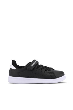 Slazenger PIANO I Unisex Çocuk Cırt Cırtlı Siyah / Beyaz Günlük Spor Ayakkabısı 