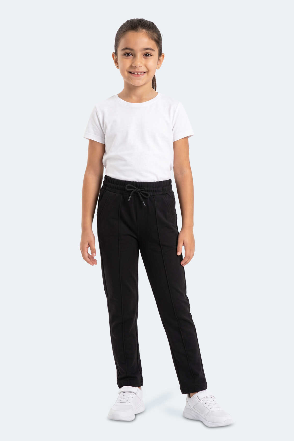 Slazenger - Slazenger PIKA Unisex Çocuk Siyah Eşofman Altı