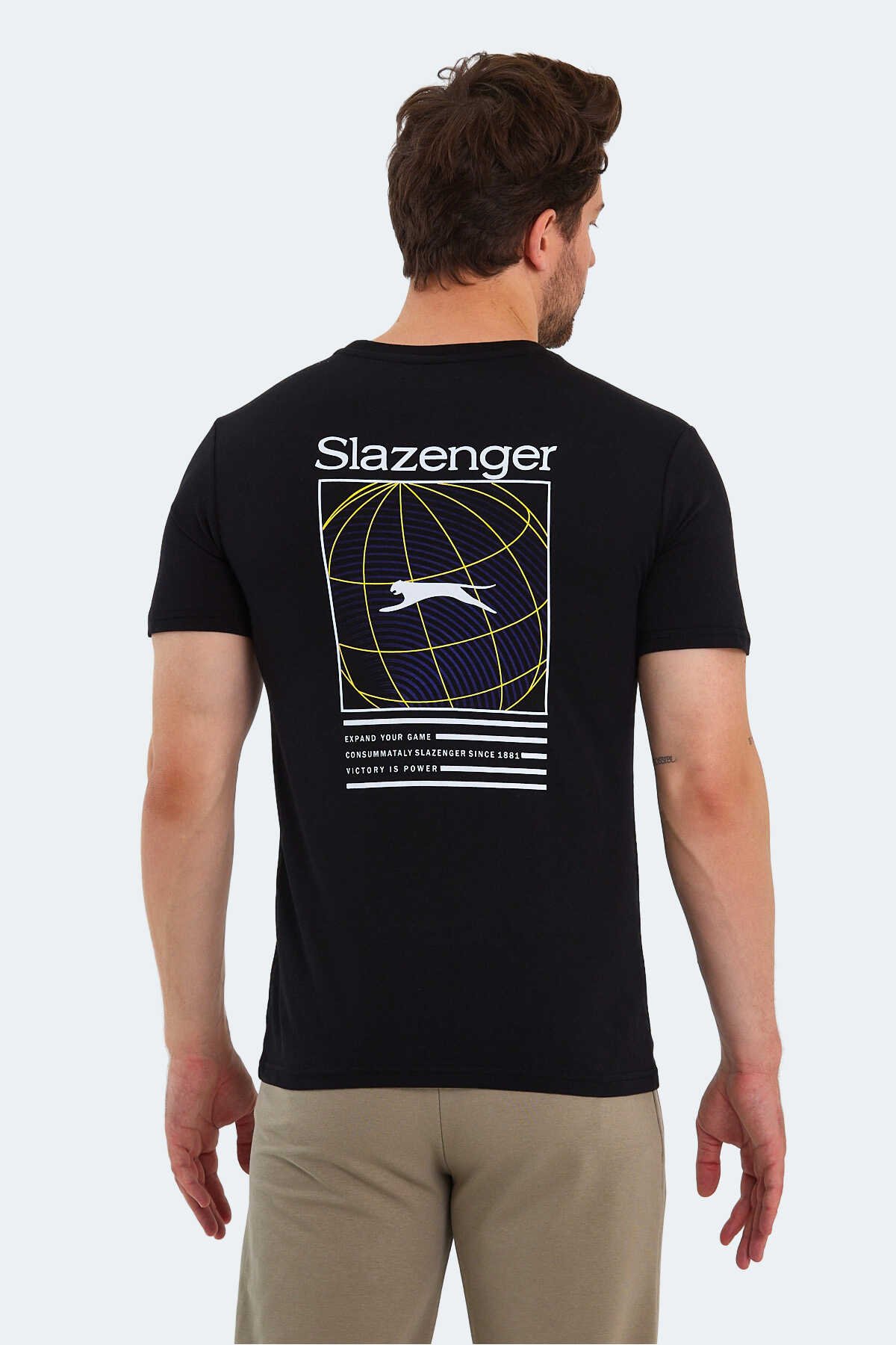 Slazenger POLL Erkek Kısa Kol T-Shirt Siyah