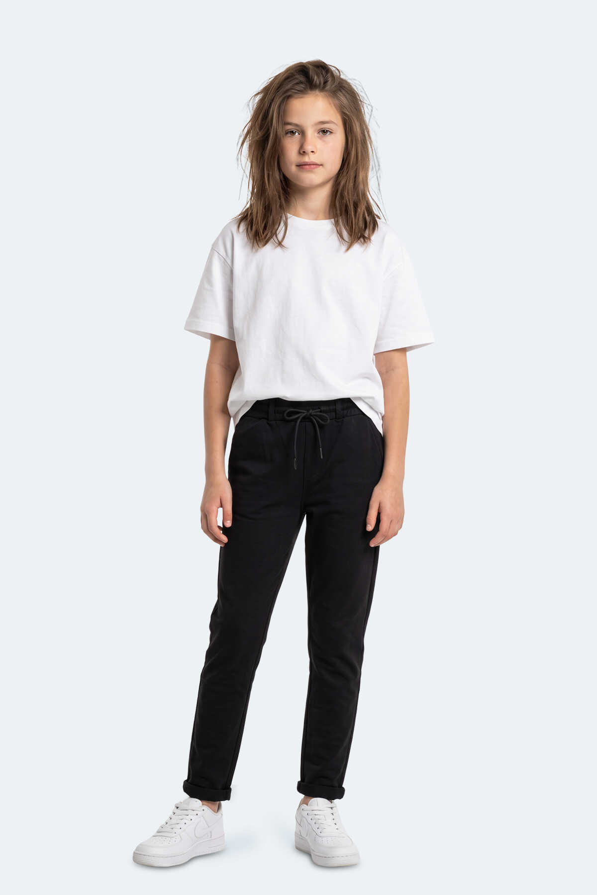 Slazenger - Slazenger POLLY Unisex Çocuk Siyah Eşofman Altı