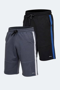 Slazenger - Slazenger POLONA 2 Lİ SET Erkek Cepli Kapri Şort