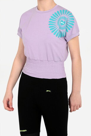 Slazenger PORCIA IN Kız Çocuk Lila Tişört