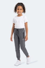 Slazenger - Slazenger PRIMO Unisex Çocuk Koyu Gri Eşofman Altı