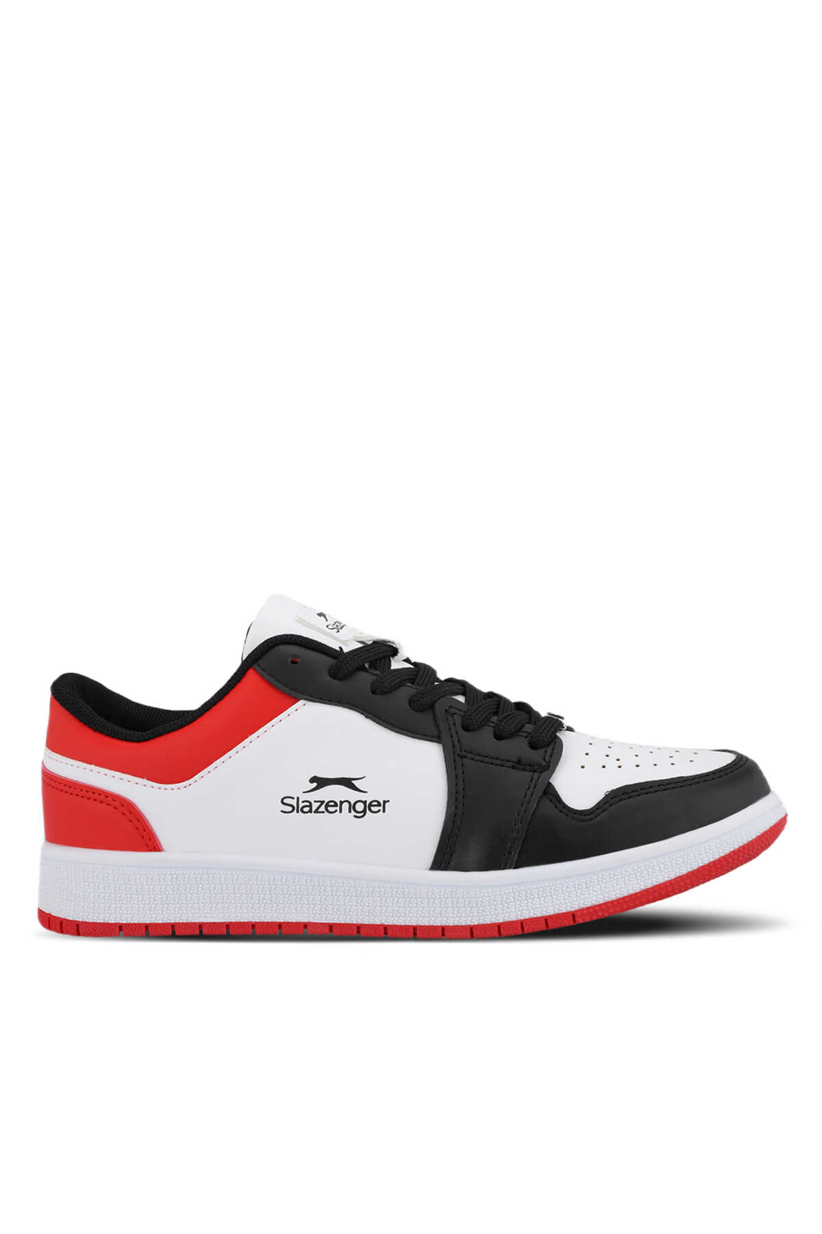Slazenger - Slazenger PRINCE I Erkek Beyaz / Siyah / Kırmızı Günlük Spor Ayakkabısı