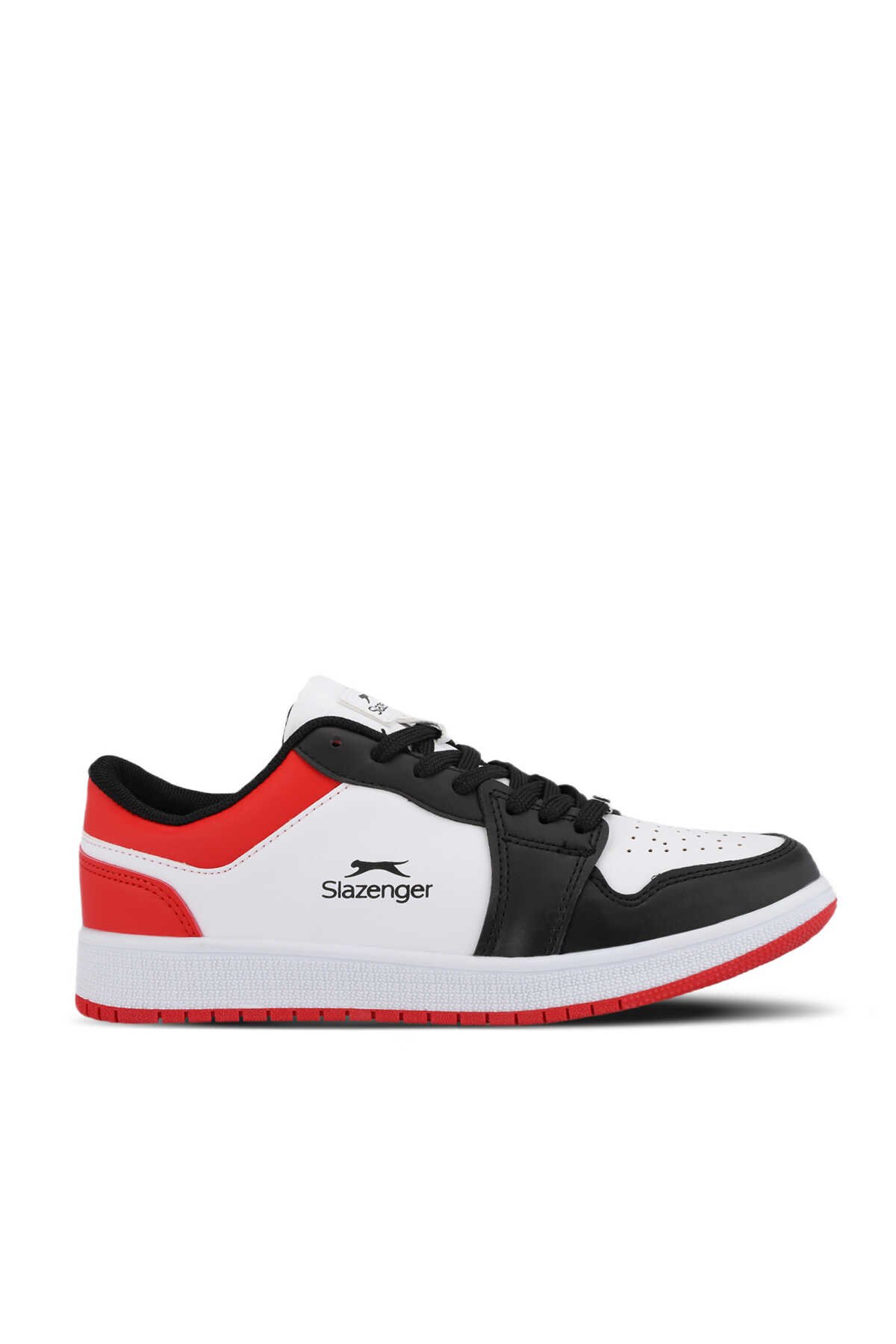Slazenger - Slazenger PRINCE I Sneaker Kadın Ayakkabı Beyaz / Siyah / Kırmızı