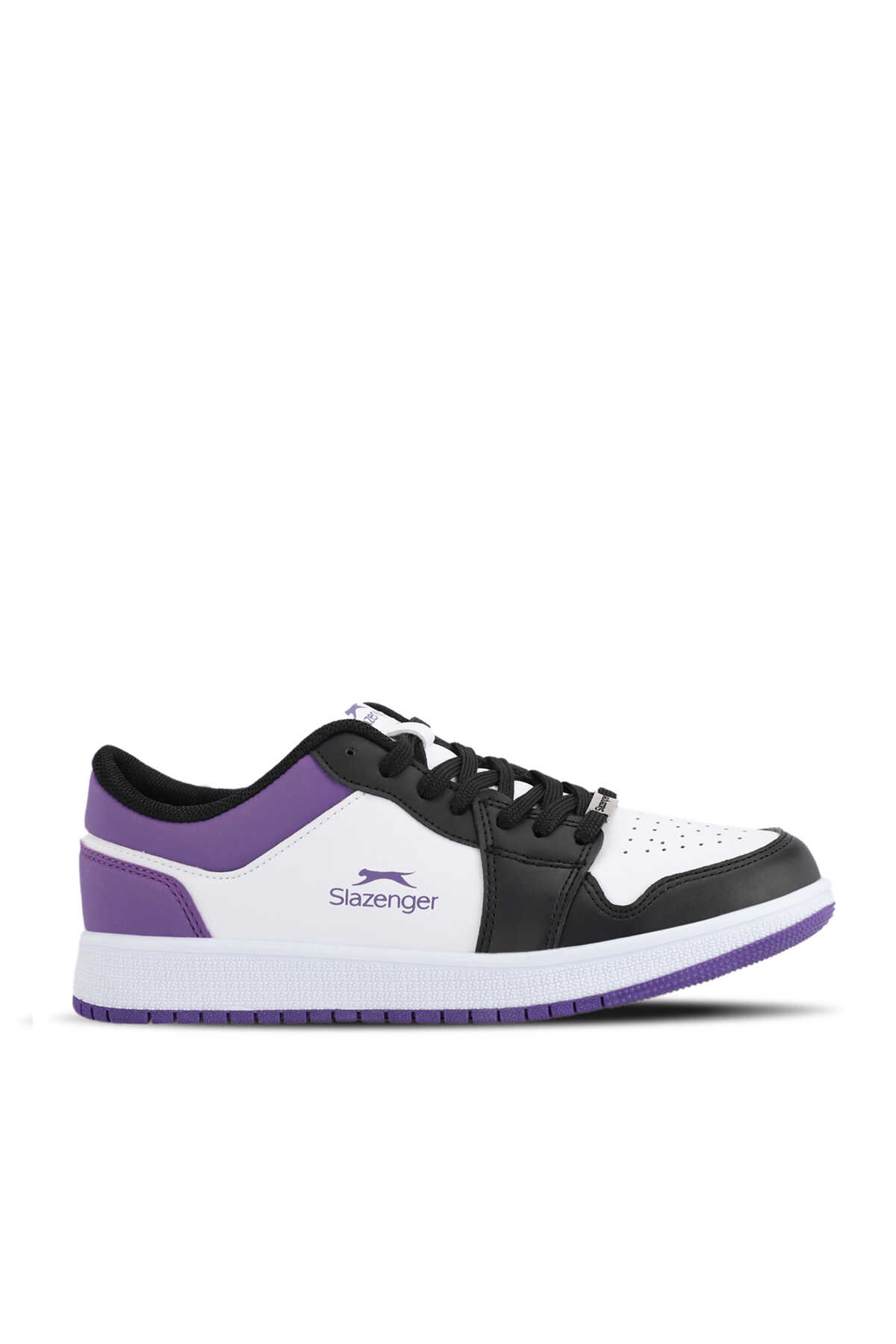 Slazenger - Slazenger PRINCE I Kadın Beyaz / Mor Günlük Spor Ayakkabısı