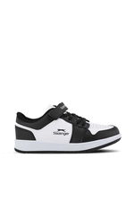 Slazenger - Slazenger PRINCE I Unisex Çocuk Cırt Cırtlı Beyaz / Siyah Günlük Spor Ayakkabısı Slazenger - Slazenger PRINCE I Unisex Çocuk Cırt Cırtlı Beyaz / Siyah Günlük Spor Ayakkabısı