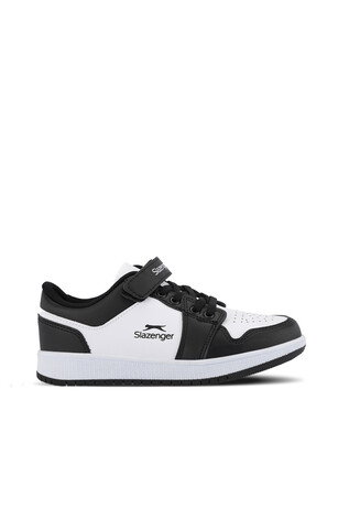 Slazenger PRINCE I Unisex Çocuk Cırt Cırtlı Beyaz / Siyah Günlük Spor Ayakkabısı 