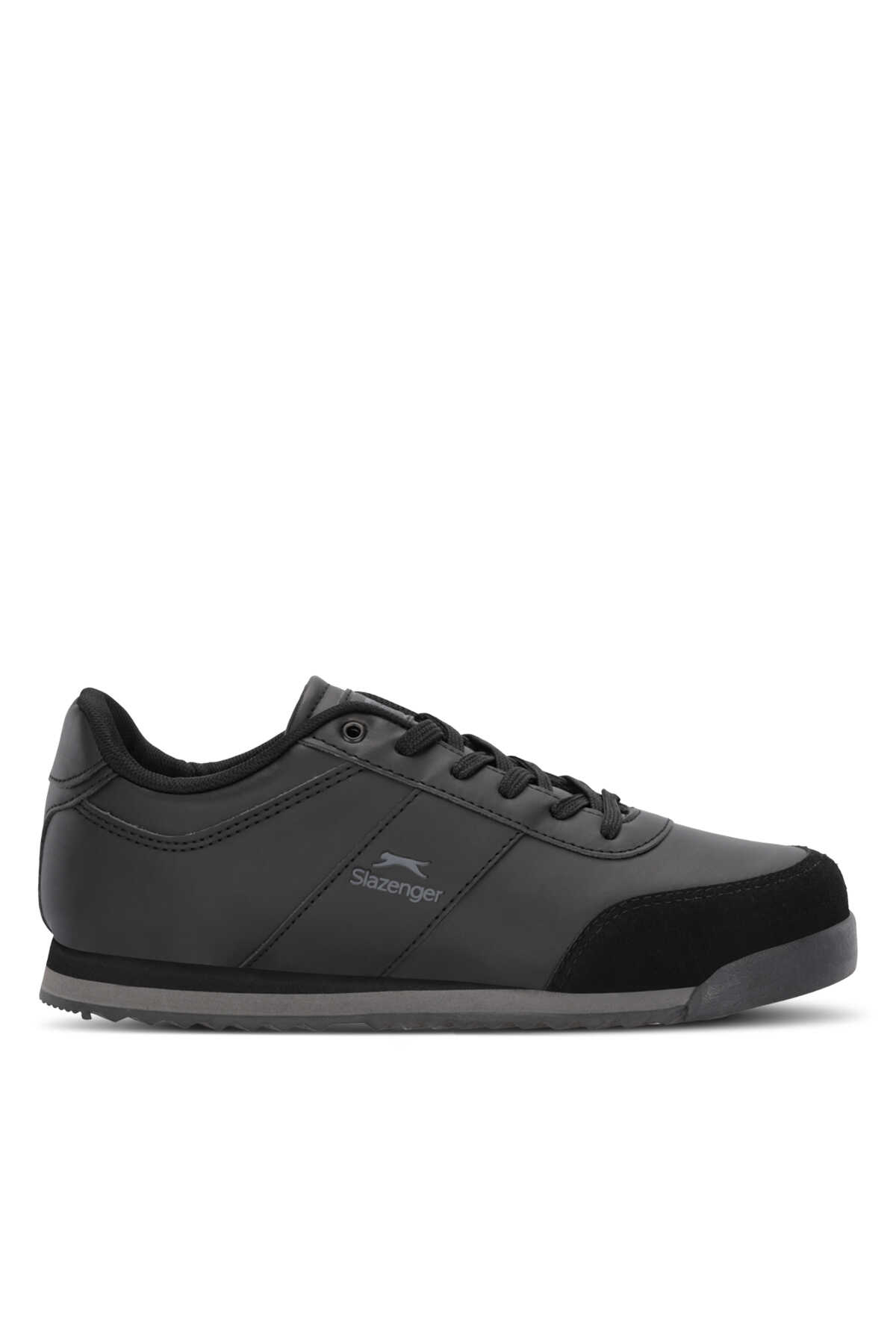 Slazenger - Slazenger PROTECT I Erkek Siyah / Koyu Gri Günlük Spor Ayakkabısı
