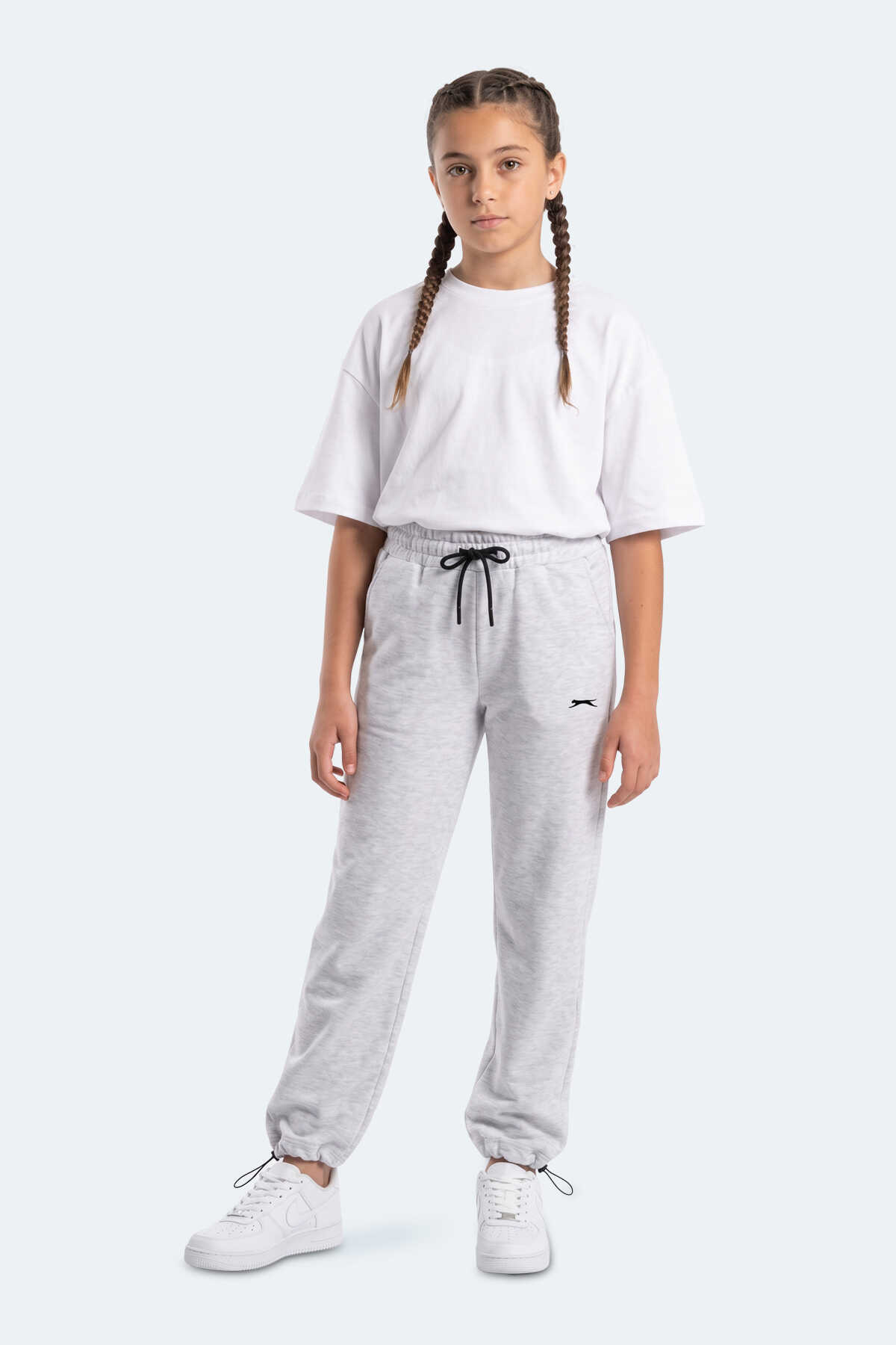 Slazenger - Slazenger PUNTO Unisex Çocuk Gri Eşofman Altı