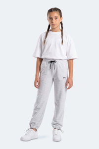 Slazenger - Slazenger PUNTO Unisex Çocuk Gri Eşofman Altı